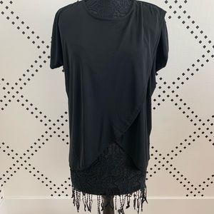 Black Overlay Shirt